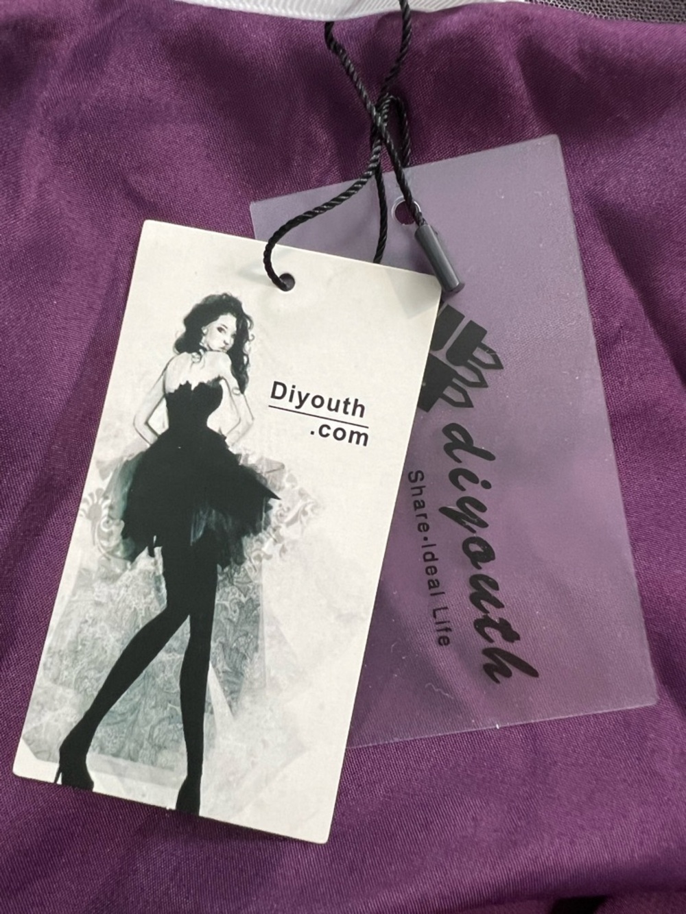 Beaded Rhinestone Chiffon Prom Maxi Purple Sz XS Formal Gown Floor-length NWT #E - Picture 15 of 17